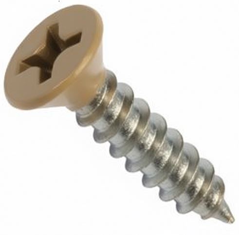 6A X 1 PH FLAT SMS ZINC PT.ALMOND